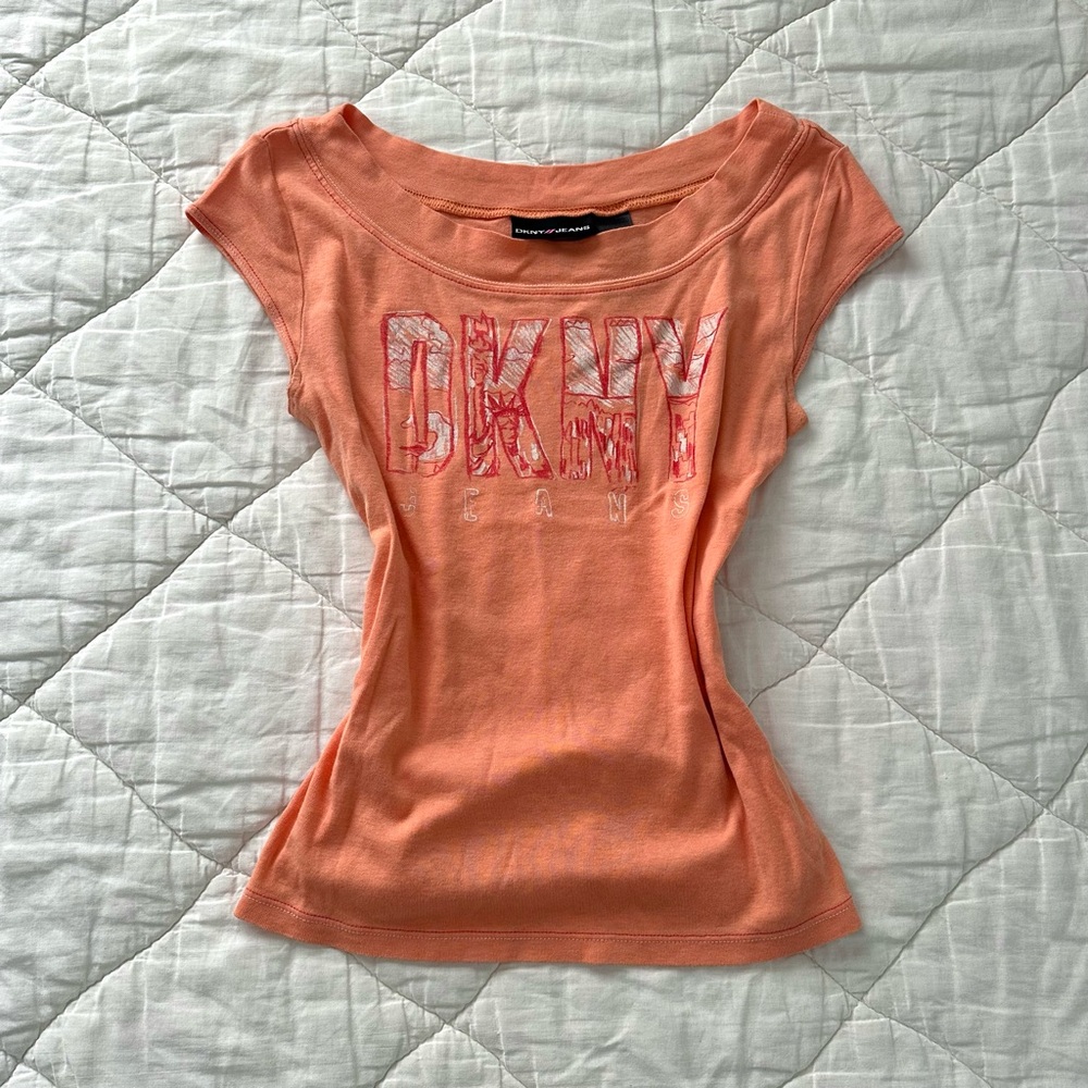 Y2K DKNY Baby Tee